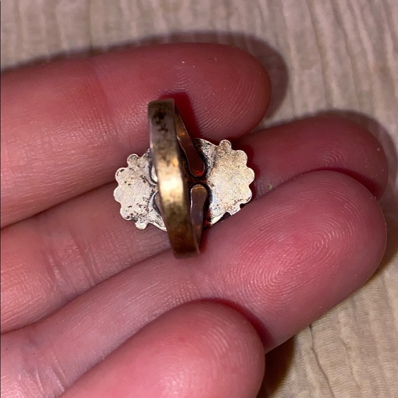 925 Sterling silver vintage ring carnelian - Picture 5 of 9